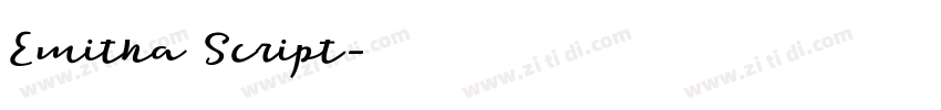 Emitha Script字体转换